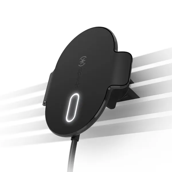 Speck Charging Vent Mount + ClickLock - MagSafe Wireless Charging Car Holder (Black)