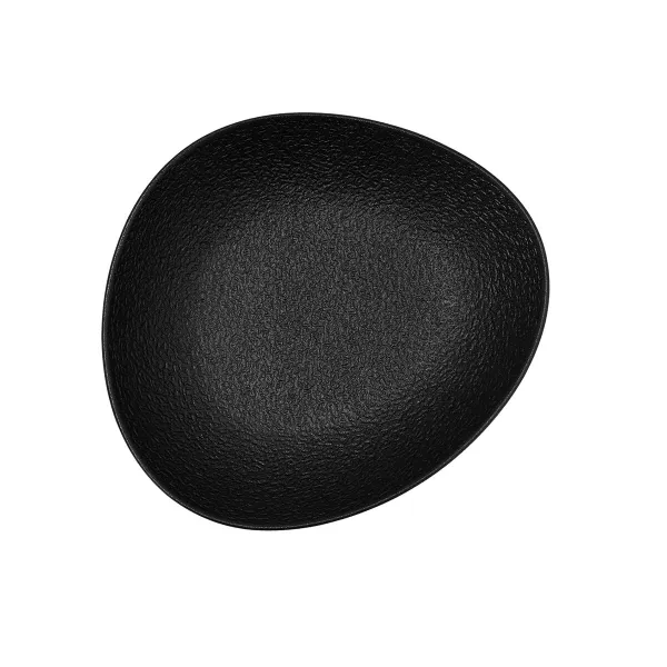Gili lėkštė Bidasoa Fosil Juoda Keramikinis Ovalus 22 x 19,6 x 4,5 cm (6 vnt.)