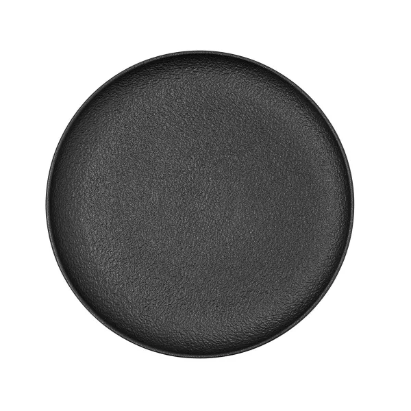 Plokščia lėkštė Bidasoa Fosil Juoda Keramikinis 26,5 x 26,4 x 2,3 cm (6 vnt.)