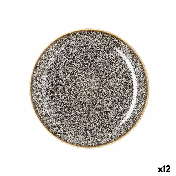 Plokščia lėkštė Ariane Jaguar Freckles Ruda Keramikinis 21 cm (12 vnt.)
