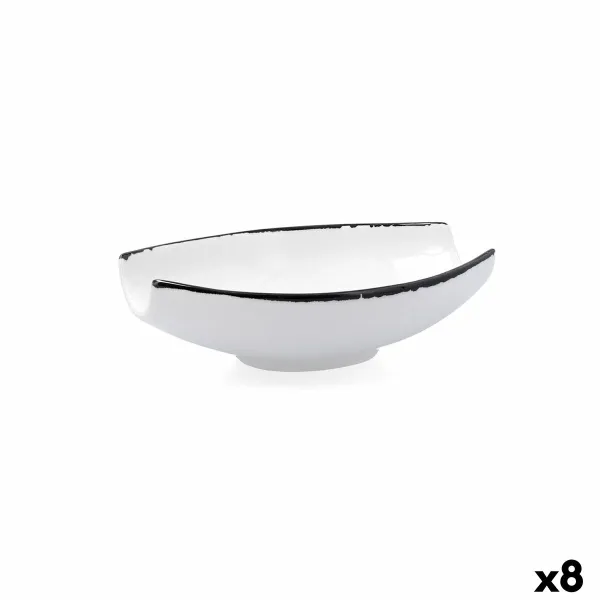Kulho Ariane Vital Filo Valkoinen Musta Keraminen 19 x 13,5 cm (8 osaa)