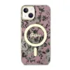 Guess Flower MagSafe - Case for iPhone 14 (Pink)