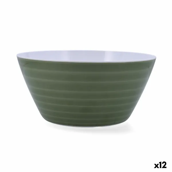 Salotų Dubuo Quid Sicilia Spalvotas Bioplastikas 25 x 12 cm (12 vnt.)