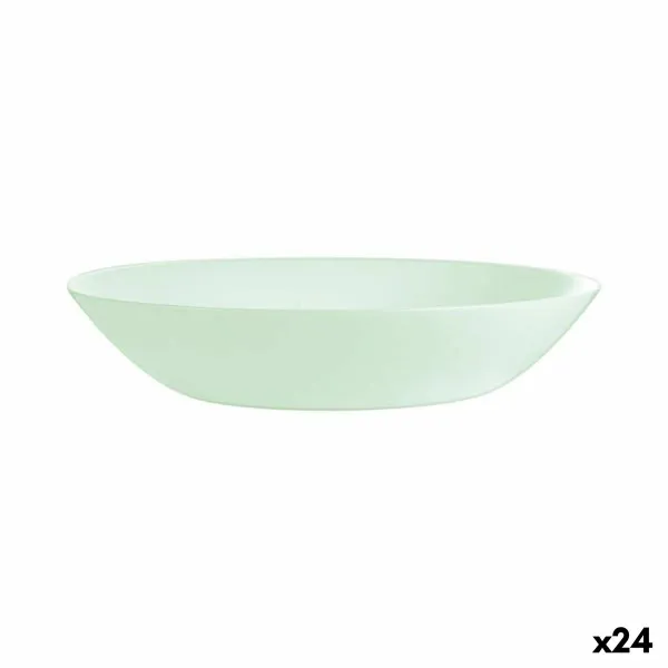 Gili lėkštė Luminarc Diwali Paradise Žalia stiklas 20 cm (24 vnt.)