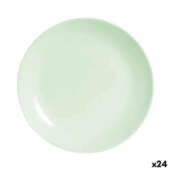Jälkiruokalautanen Luminarc Diwali Paradise Vihreä Lasi 19 cm (24 osaa)