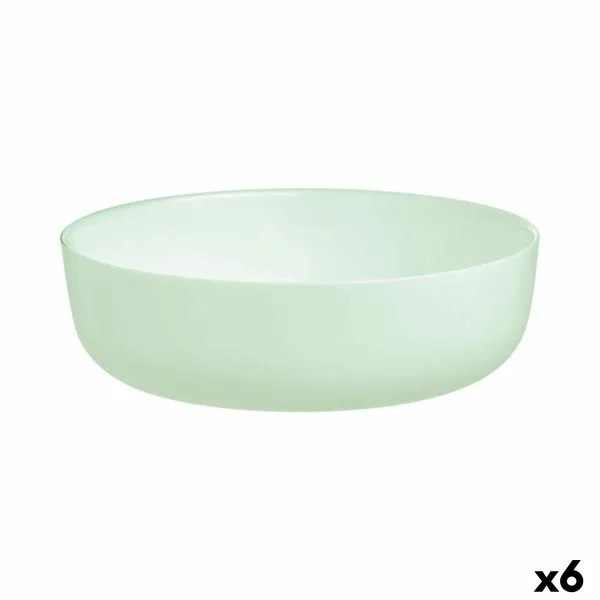 Salātu Trauks Luminarc Diwali Paradise Zaļš Stikls 22 cm (6 gb.)