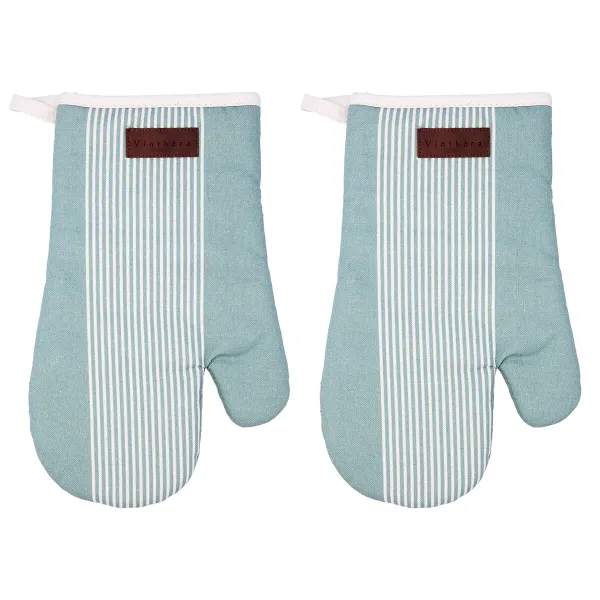 Oven Mitt Vinthera Okapi Bicoloured Textile 18 x 28 cm (2 Units)
