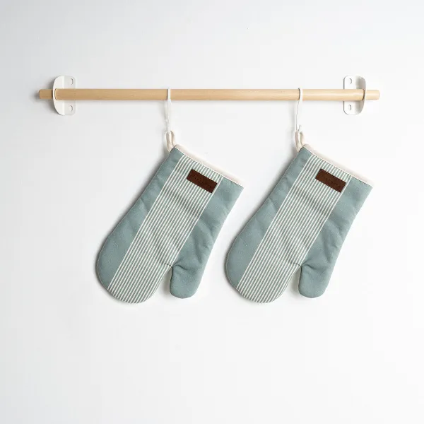 Oven Mitt Vinthera Okapi Bicoloured Textile 18 x 28 cm (2 Units)