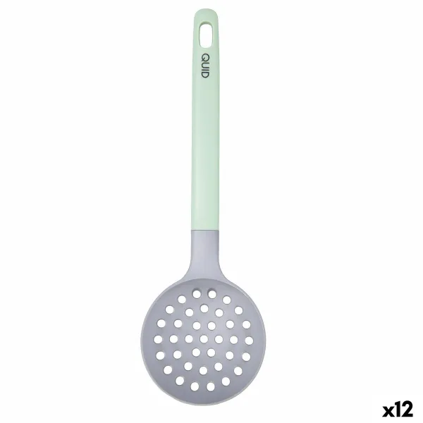 Šaukštas su skylėmis Quid Ozon Žalia Plastmasinis 32 cm (12 vnt.)