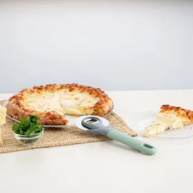 Pizza Cutter Quid Ozon Green Metal 20 cm