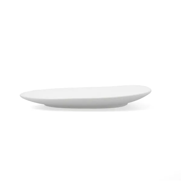 Flat Plate Bidasoa Fosil White Ceramic Squared 21,1 x 20,3 x 2,3 cm (9Units)