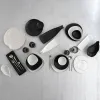 Plokščia lėkštė Bidasoa Fosil Balta Keramikinis Ovalus 28 x 24,8 x 2,5 cm (6 vnt.)