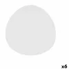 Välipalatarjotin Bidasoa Fosil Valkoinen Keraminen Alumiinioksidi 25,2 x 24,8 x 1,2 cm (6 osaa)