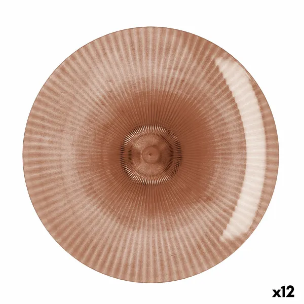 Plokščia lėkštė Quid Sunset Koralas Plastmasinis 26 cm (12 vnt.)