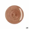 Litteä Lautanen Quid Sunset Koralli Muovinen 19 cm (12 osaa)