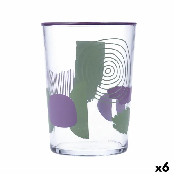 Стакан Quid Kaleido Разноцветный Cтекло Абстракция 510 ml (6 штук)