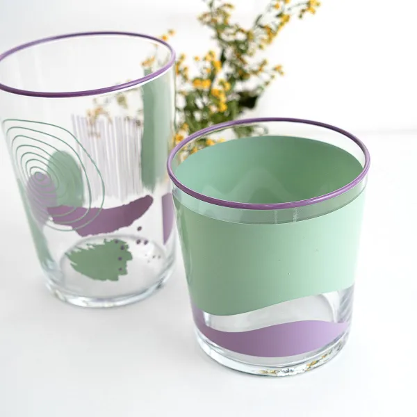 Стакан Quid Kaleido Разноцветный Cтекло Абстракция 510 ml (6 штук)