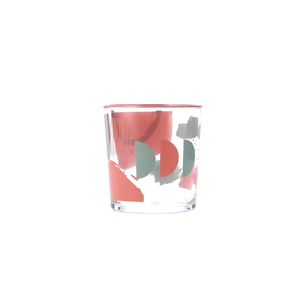 Lasi Quid Kaleido Monivärinen Lasi Abstrakti 380 ml (6 osaa)