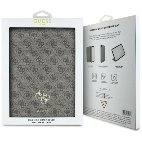Guess Magnetic 4G Big Logo - Case iPad Air 11" M3 (2025) / iPad Air 11" M2 (2024) (brown)