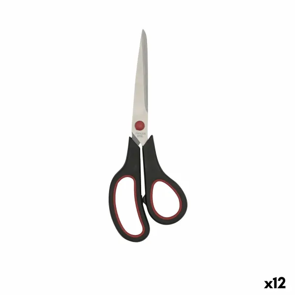 Virtuves šķēres Quid Rico Melns Sarkans Metāls 21 cm (12 gb.)