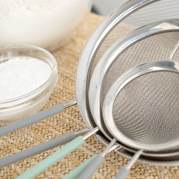 Set of Sieves Quid Ozon Metal 16 cm 12 cm 8 cm 3 Units