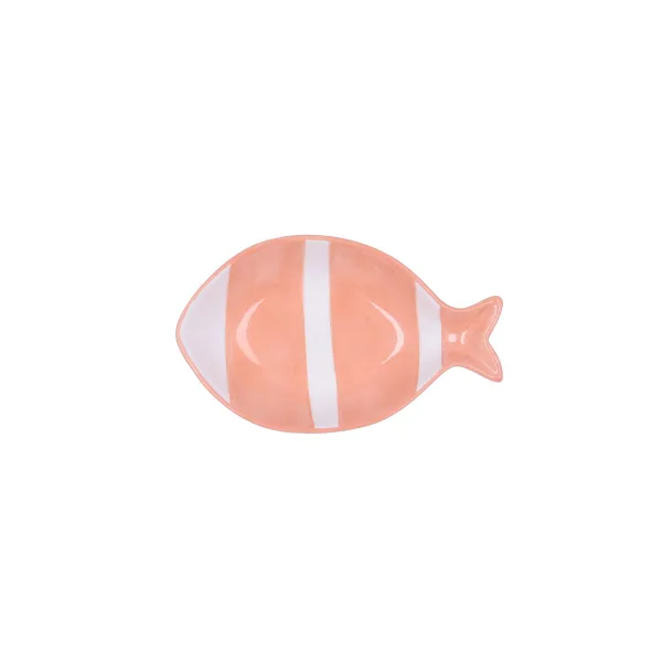Bowl Quid Kaleido Coral Ceramic Fish 14 x 9 x 3 cm (4 Units)