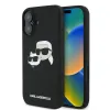 Karl Lagerfeld Silicone Double Heads Print MagSafe - Case iPhone 16 Plus (black)