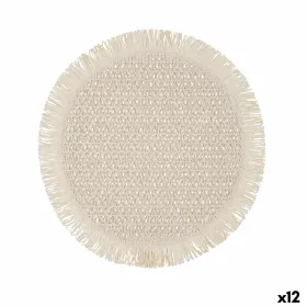 Table Mat Vinthera Okapi Bicoloured Textile Ø 38 cm (12 Units)