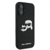 Karl Lagerfeld Silicone Double Heads Print MagSafe - Case iPhone 16 Plus (black)