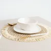 Table Mat Vinthera Okapi Bicoloured Textile Ø 38 cm (12 Units)