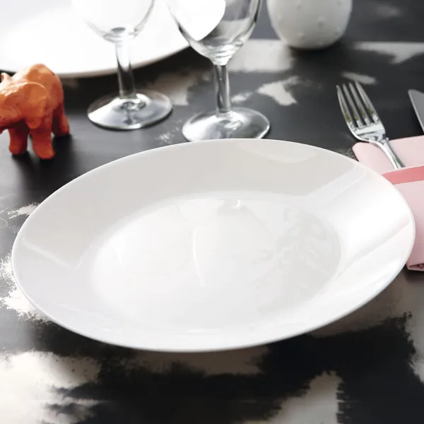 Плоская тарелка Luminarc Zelie Белый Cтекло Ø 25 cm (12 штук)