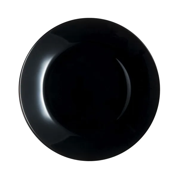 Plokščia lėkštė Luminarc Zelie Negro Juoda stiklas Ø 25 cm (12 vnt.)