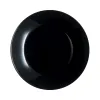 Plokščia lėkštė Luminarc Zelie Negro Juoda stiklas Ø 25 cm (12 vnt.)