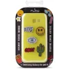 PURO Patch Mania - Case for Samsung Galaxy A3 (2017) containing 5 stickers (yellow)