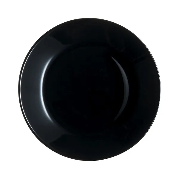 Jälkiruokalautanen Luminarc Zelie Negro Musta Lasi Ø 18 cm (12 osaa)