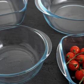 Serviravimo Lėkštė Pyrex Airfryer Skaidrus stiklas Ø 26 cm 2,3 L (8 vnt.)