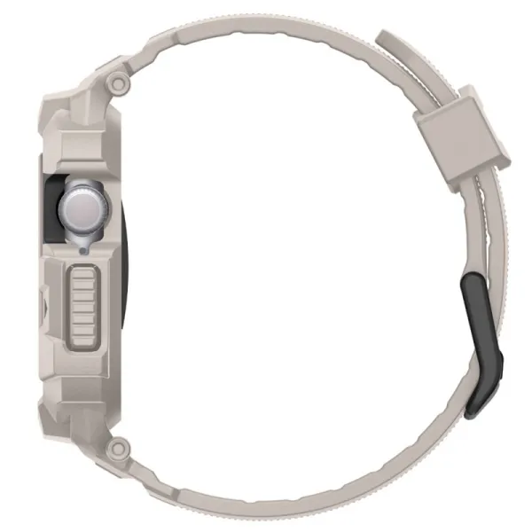 Spigen Rugged Armor Pro V2 – Strap with Case for Apple Watch 10/11 42mm (Dune Beige)