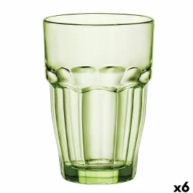 Lasi Bormioli Rocco Rock Bar Vihreä Lasi 370 ml (6 osaa)
