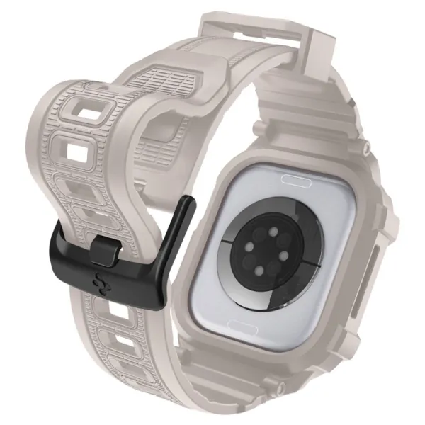 Spigen Rugged Armor Pro V2 – Strap with Case for Apple Watch 10/11 42mm (Dune Beige)