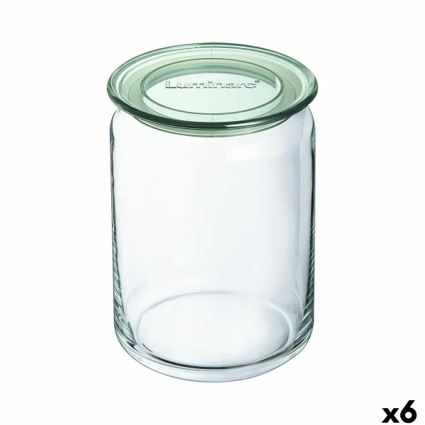 Stiklainis Luminarc Pure Jar Žalia stiklas 1 L (6 vnt.)