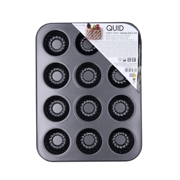 Kakkuvuoka Quid Sweet Grey Harmaa (12 osaa)