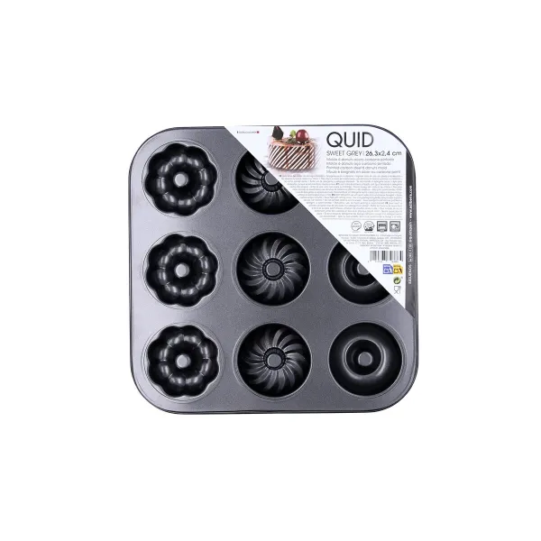 Kepimo forma Quid Sweet Grey Pilka Metalinis (12 vnt.)