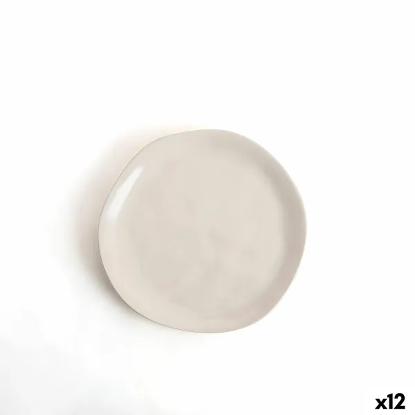 Desertinė lėkštė Bidasoa Cosmos Balta Keramikinis Ø 20 cm (12 vnt.)