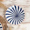 Dessert dish Bidasoa Oceanika Blue Ceramic Ø 19 cm (12 Units)