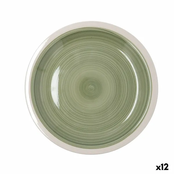 Плоская тарелка Quid Calypso Зеленый Керамика Ø 27 cm (12 штук)