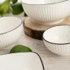 Чаш для Закусок Quid Gastro Black Белый Чёрный Керамика (6 штук)