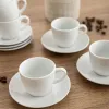 Чашка с тарелкой Quid New Renova Белый Керамика 90 ml (6 штук)