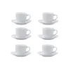Kuppi ja lautanen Quid New Renova Valkoinen Keraminen 90 ml (6 osaa)