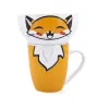 Krūzīšu komplekts Quid Zoo Daudzkrāsains Keramika Fox