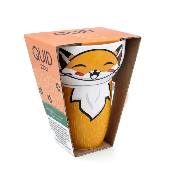 Krūzīšu komplekts Quid Zoo Daudzkrāsains Keramika Fox